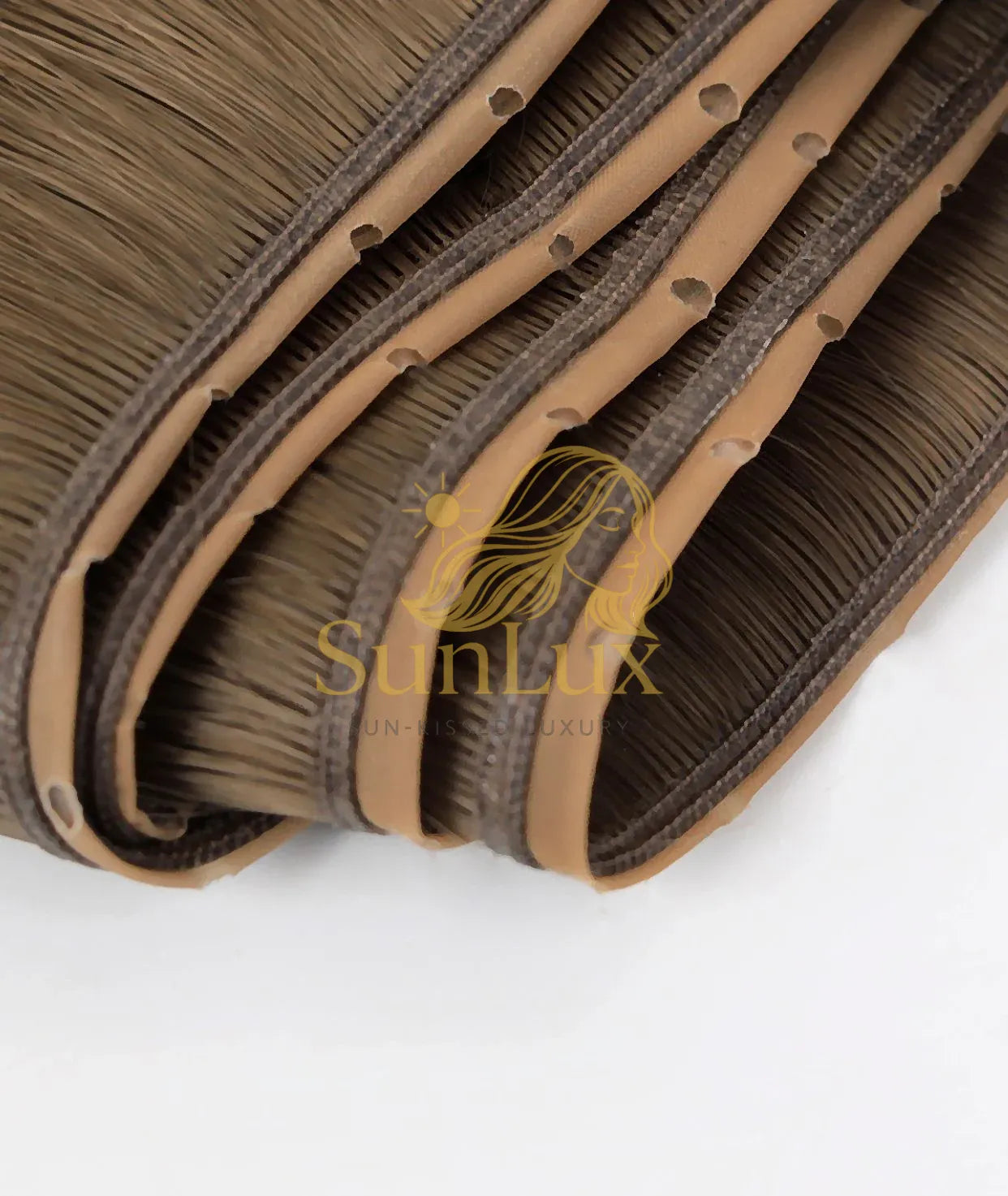 Dark Ash Brown Premium Hair Butterfly Weft