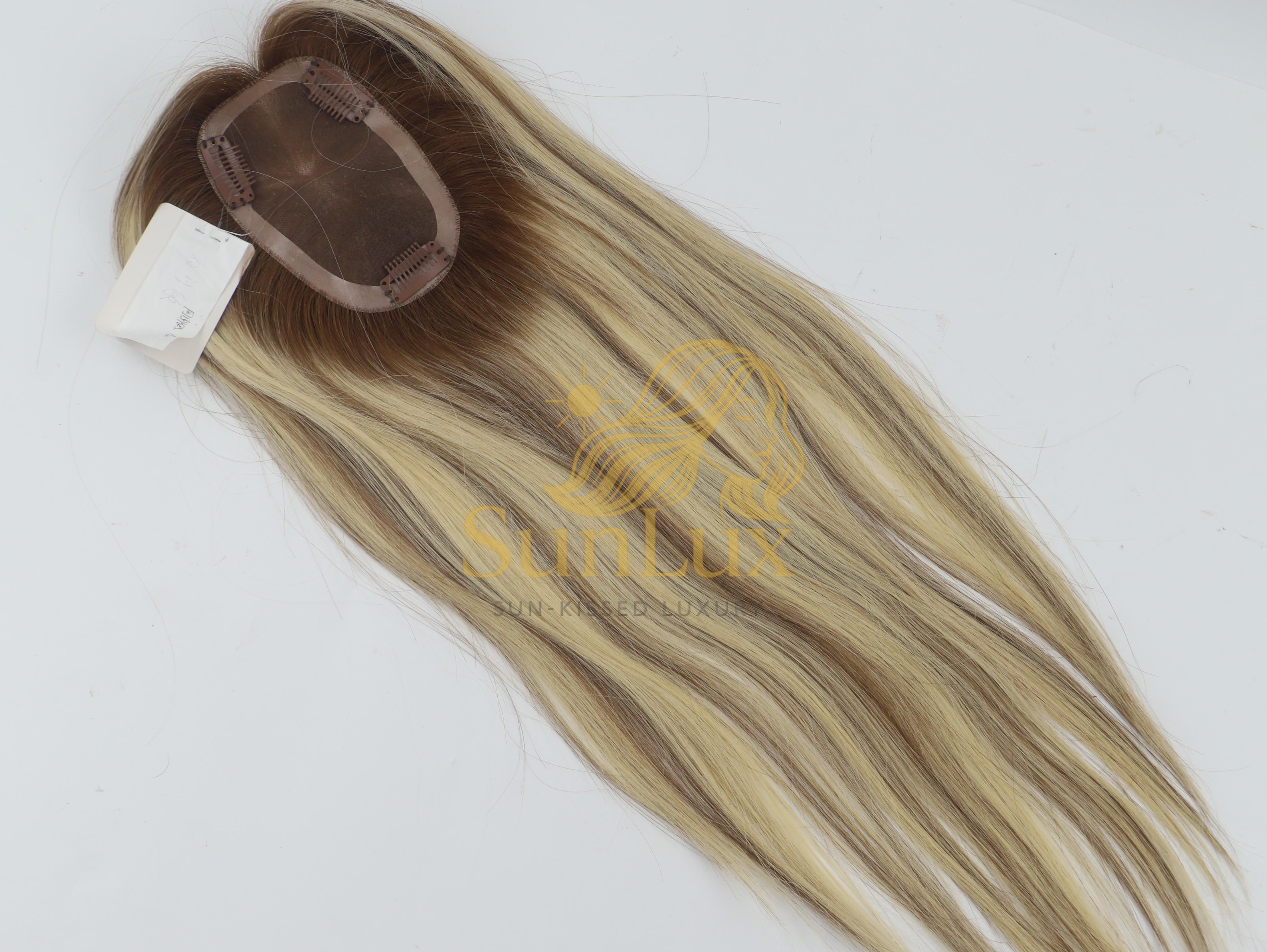 Highlight Blonde 3X5 mono Base Hair Topper