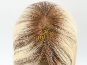 Highlight Blonde 3X5 mono Base Hair Topper