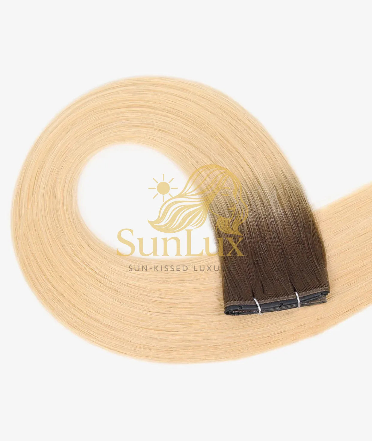 Rooted Beach Ash Blonde Premium Hair Butterfly Weft