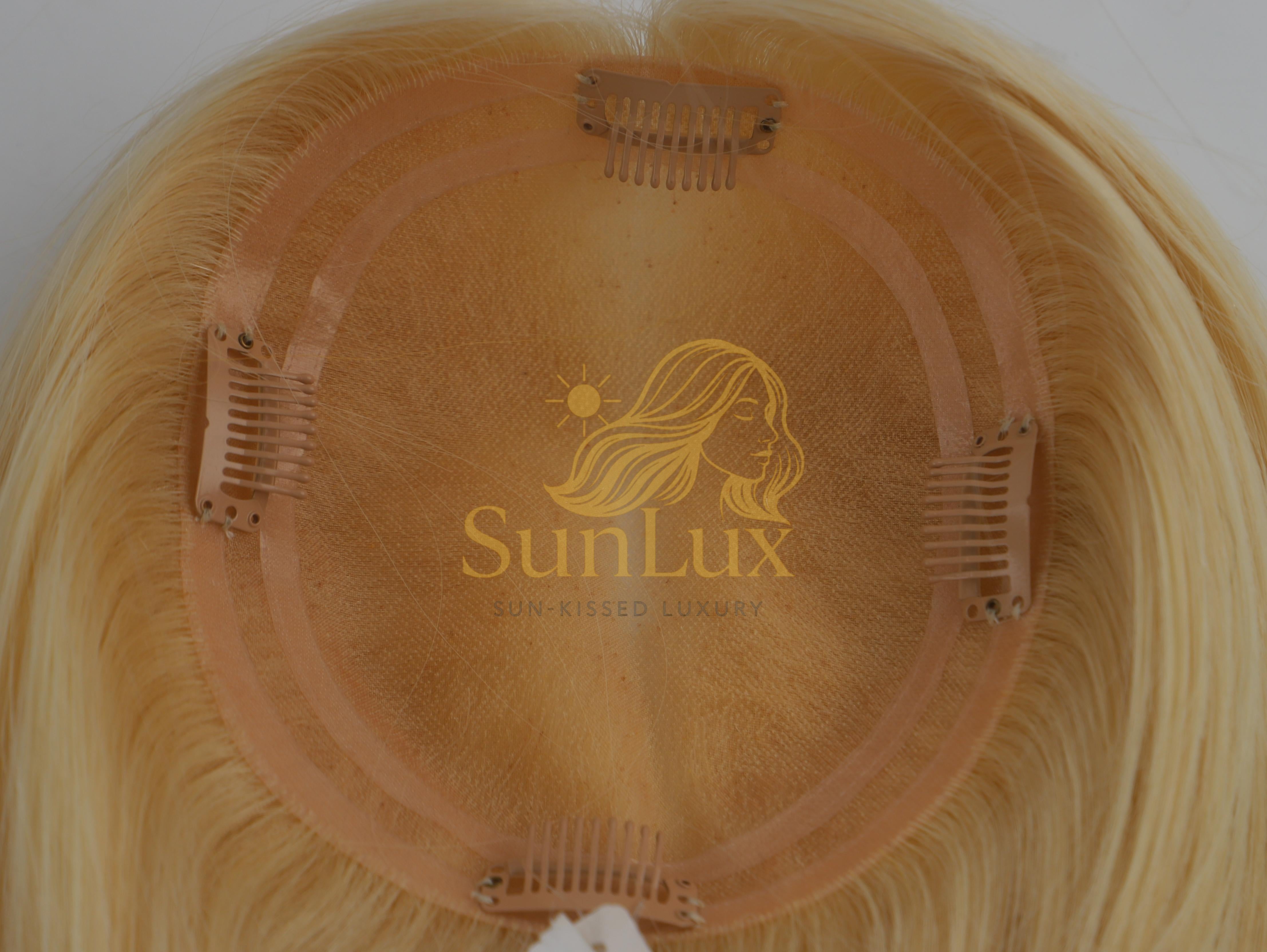#613 5.5X6 Mono Base Hair Topper