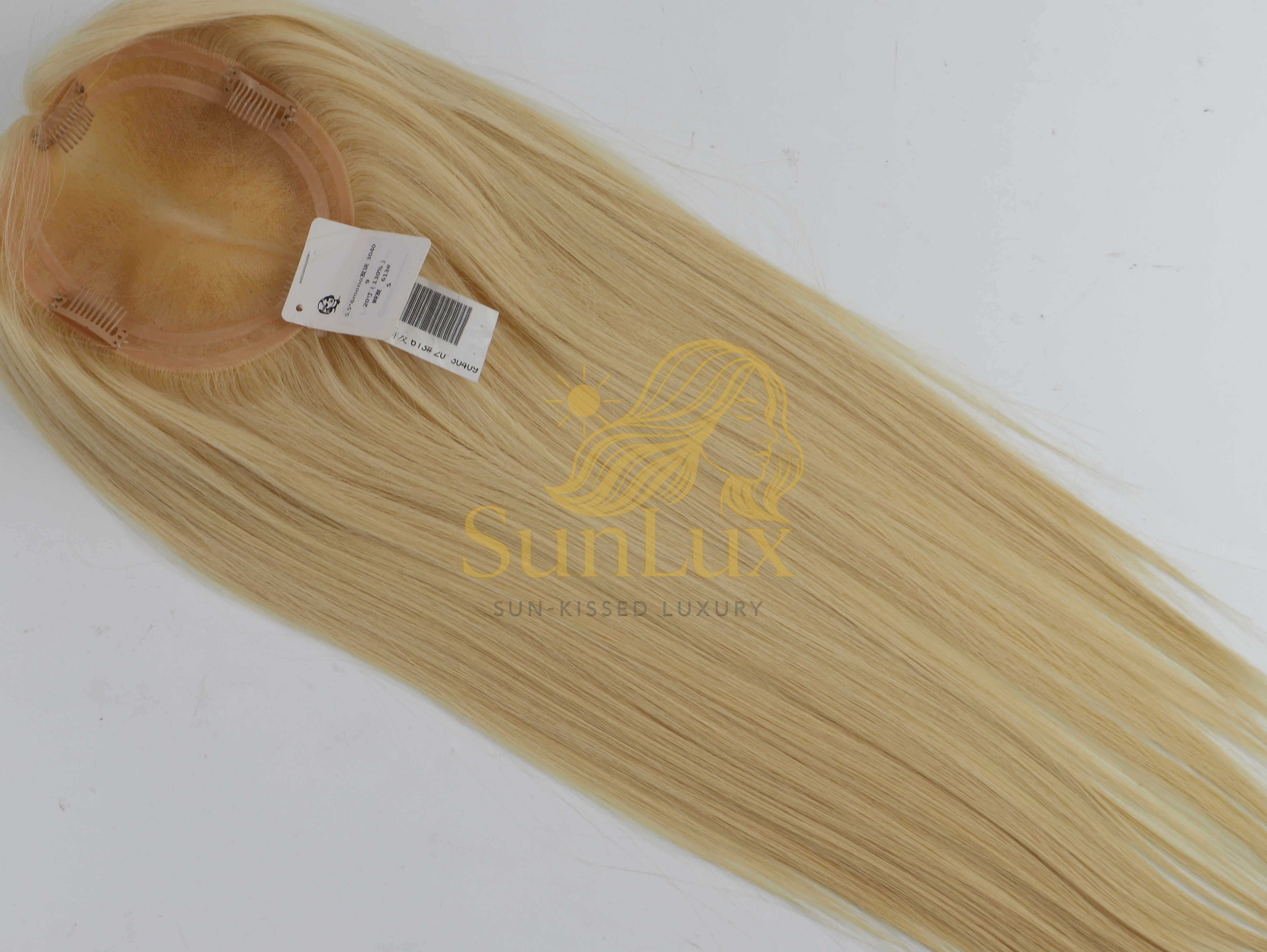 #613 5.5X6 Mono Base Hair Topper