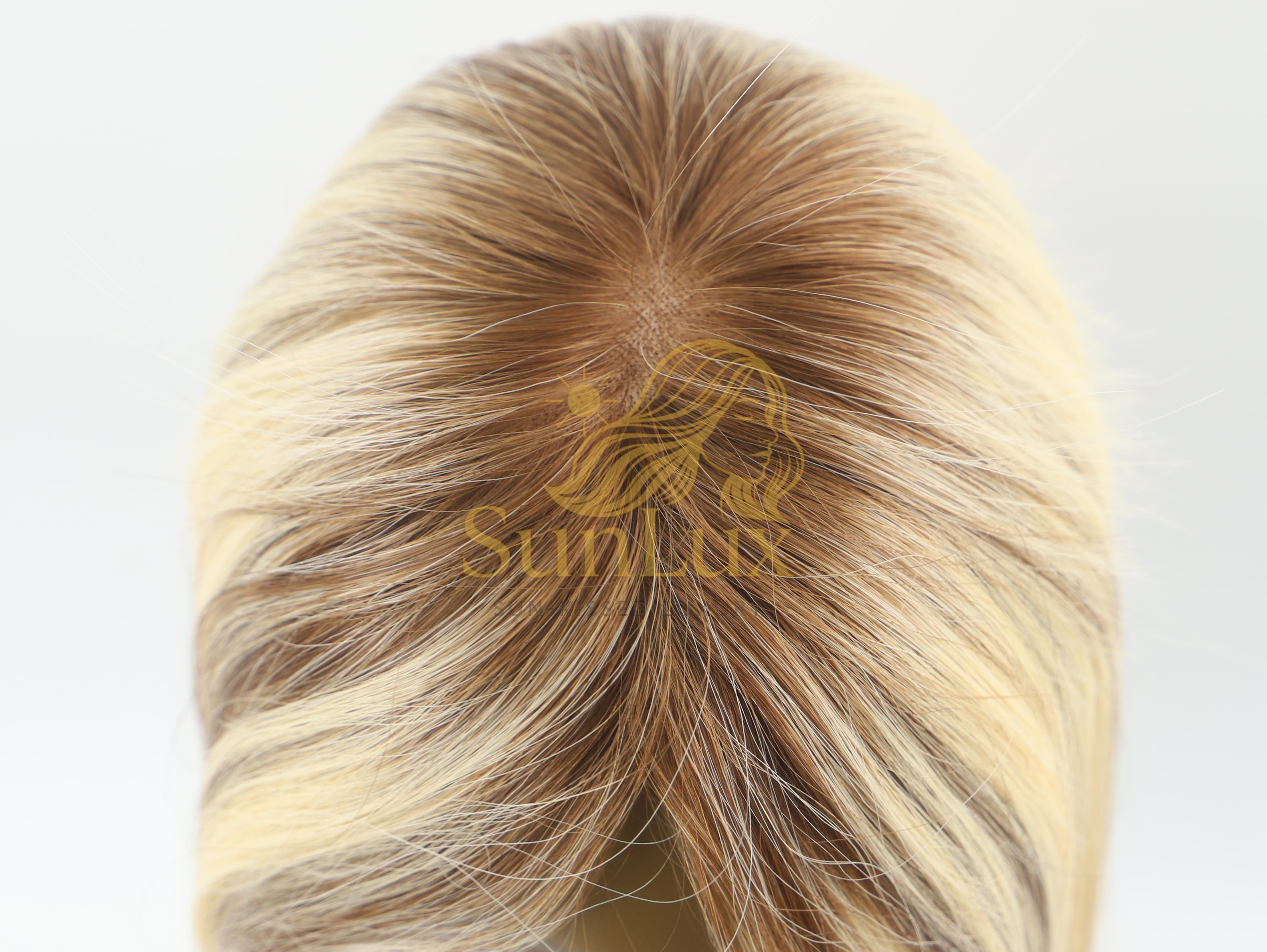Highlight Blonde 3X5 mono Base Hair Topper