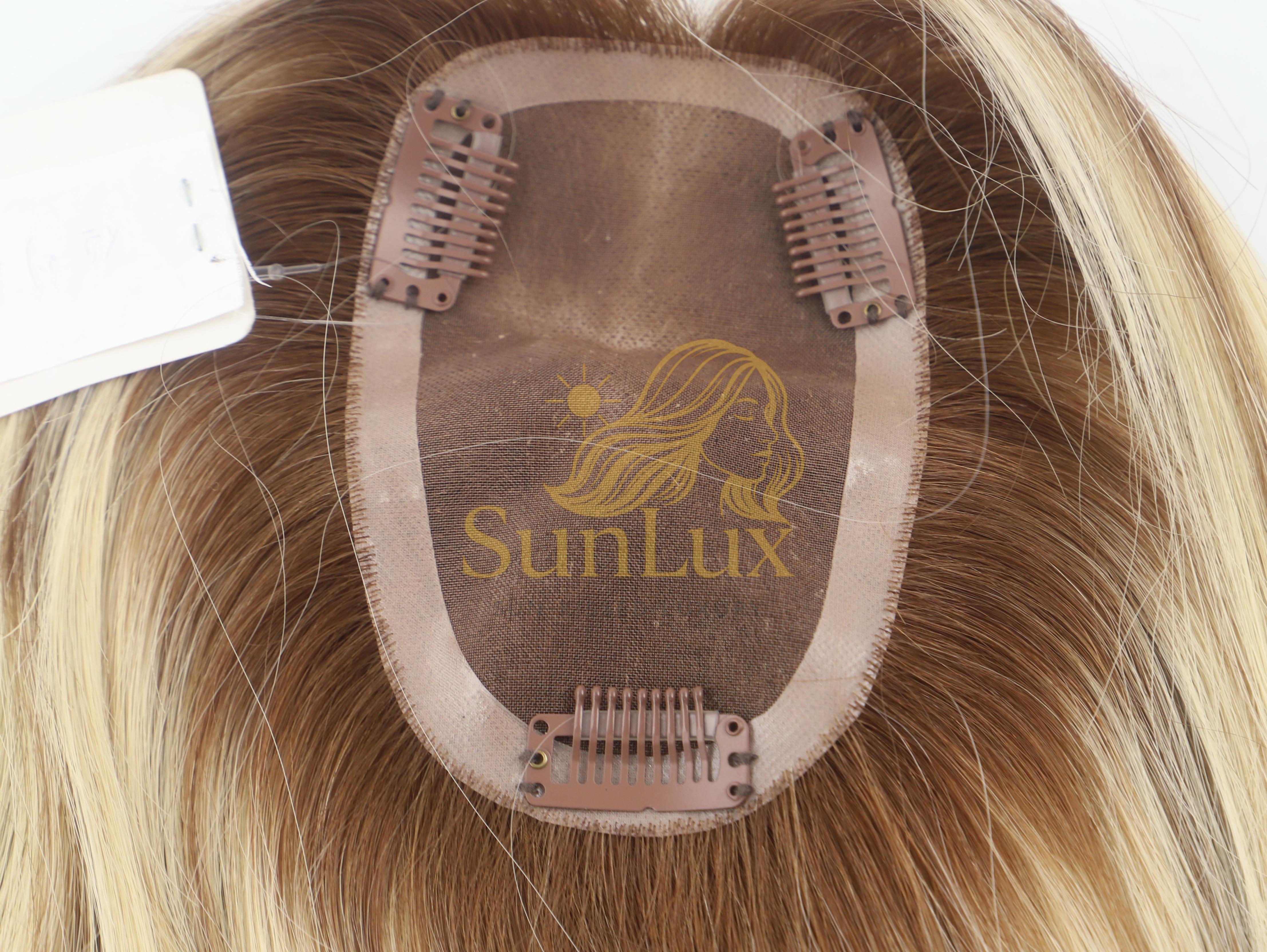 Highlight Blonde 3X5 mono Base Hair Topper