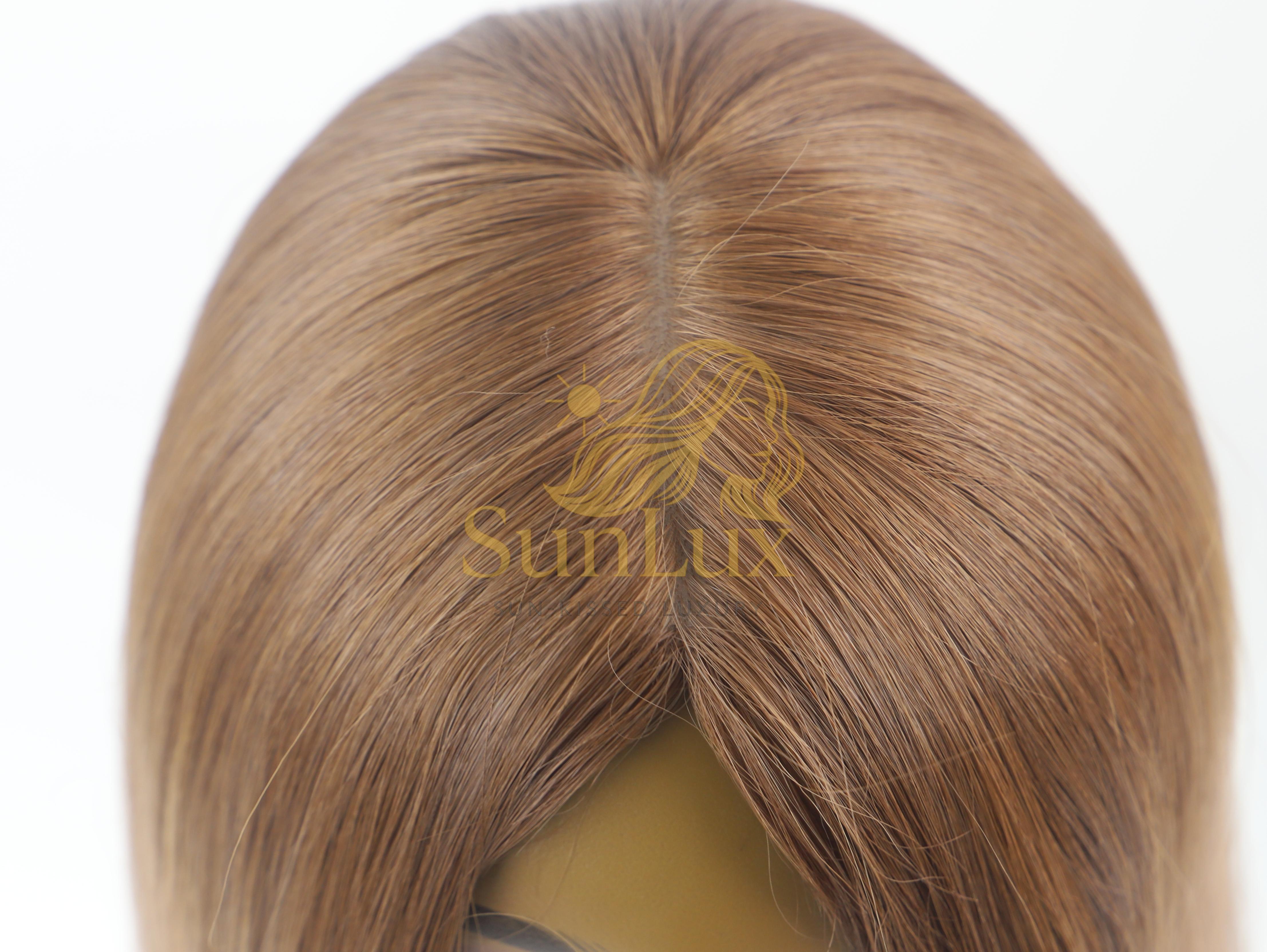 Light Brown Silk Base Hair Wig