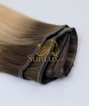 Rooted Beach Ash Blonde Premium Hair Butterfly Weft